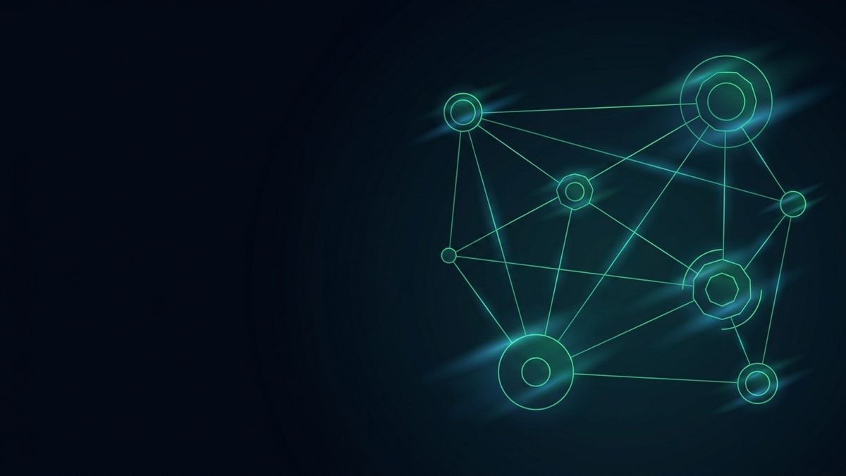 A network of glowing connected nodes, illustrating LinkedIn marketing for attorneys