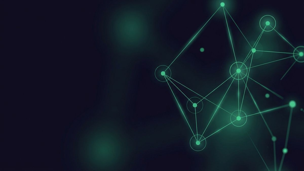 A network of glowing connected nodes, illustrating LinkedIn marketing for attorneys