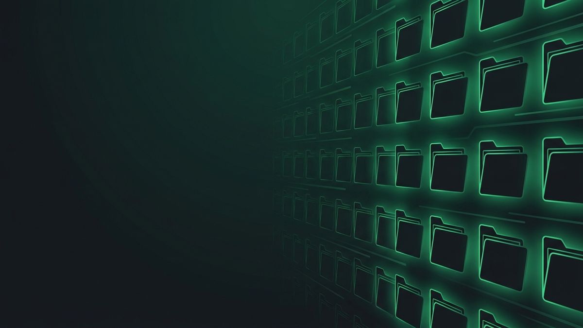 Rows of glowing legal document folders, illustrating mass tort marketing