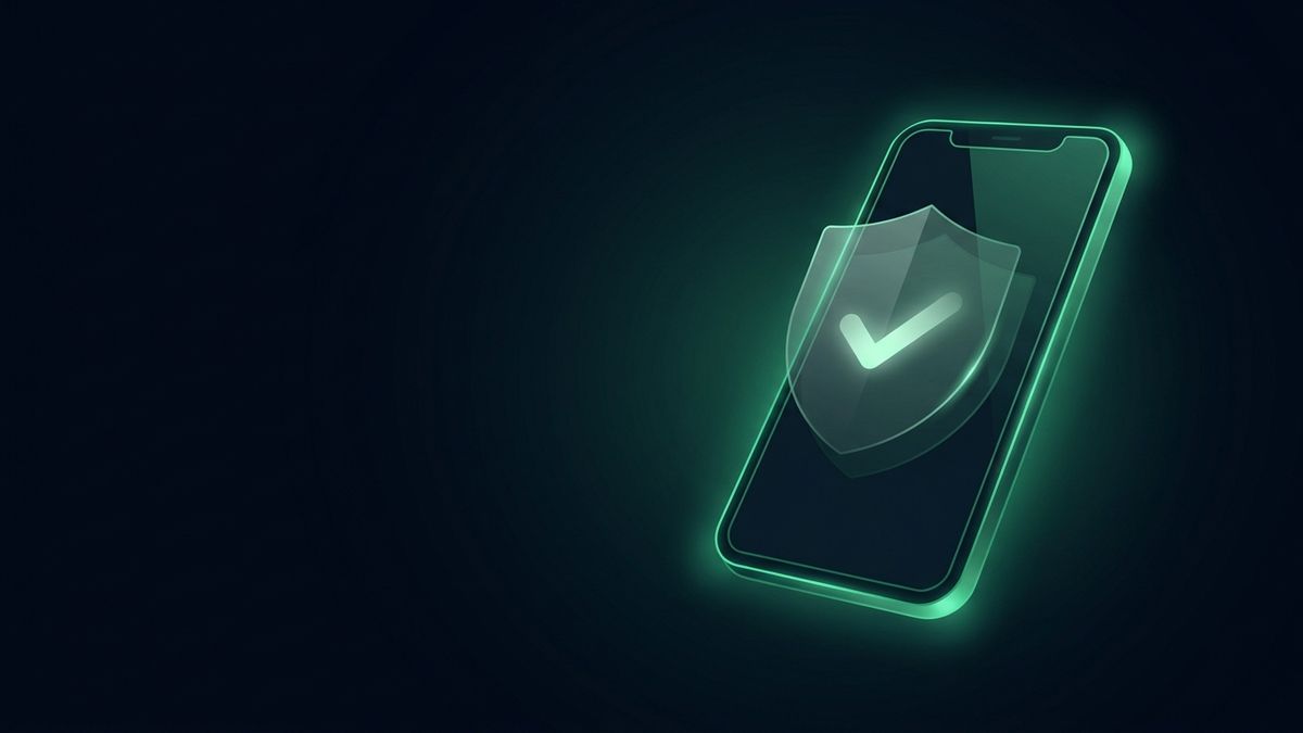 A smartphone with a protective shield, illustrating lead generation compliance