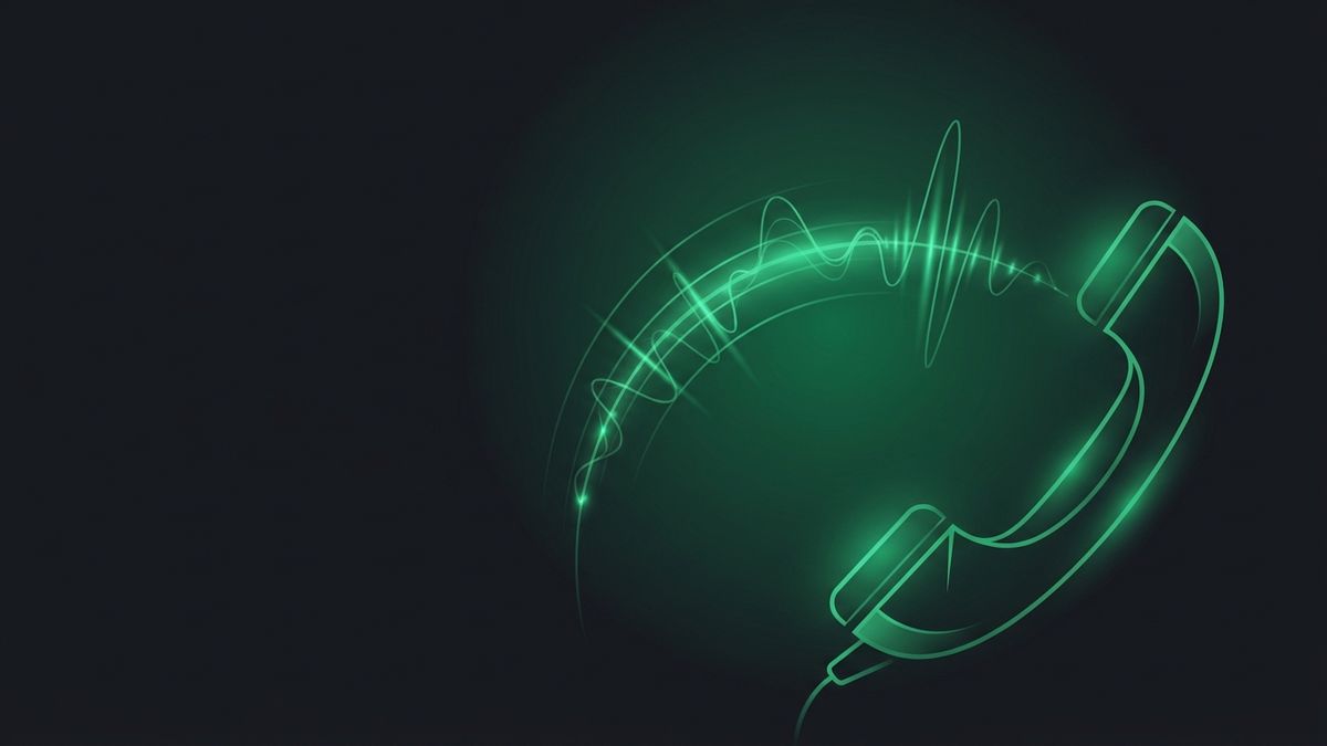 A glowing telephone headset with a soundwave, illustrating legal intake and lead response