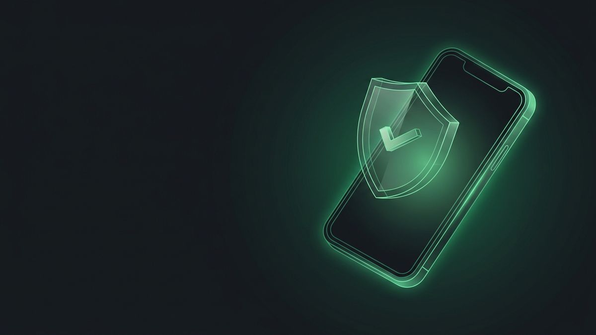 A smartphone with a protective shield, illustrating lead generation compliance