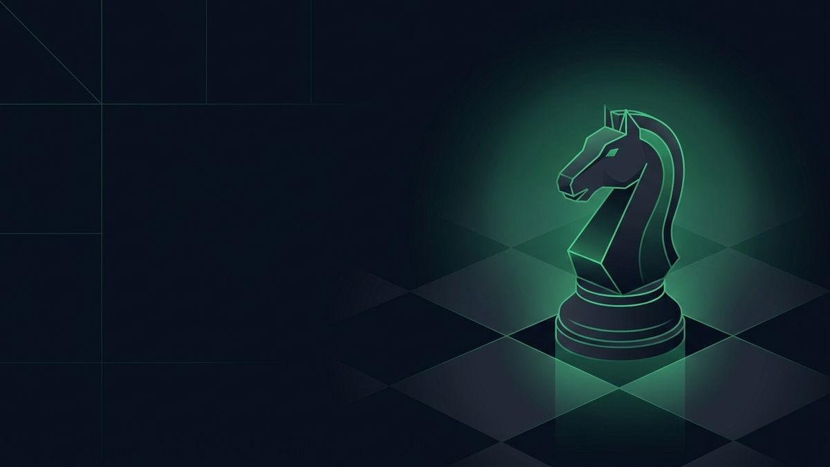 A glowing chess knight on a dark board, illustrating personal injury marketing strategy